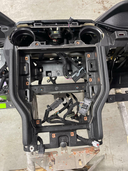 2015-17 Ford Mustang GT PP1 Dash Shell Assembly w/ Harness - White Stitching 297
