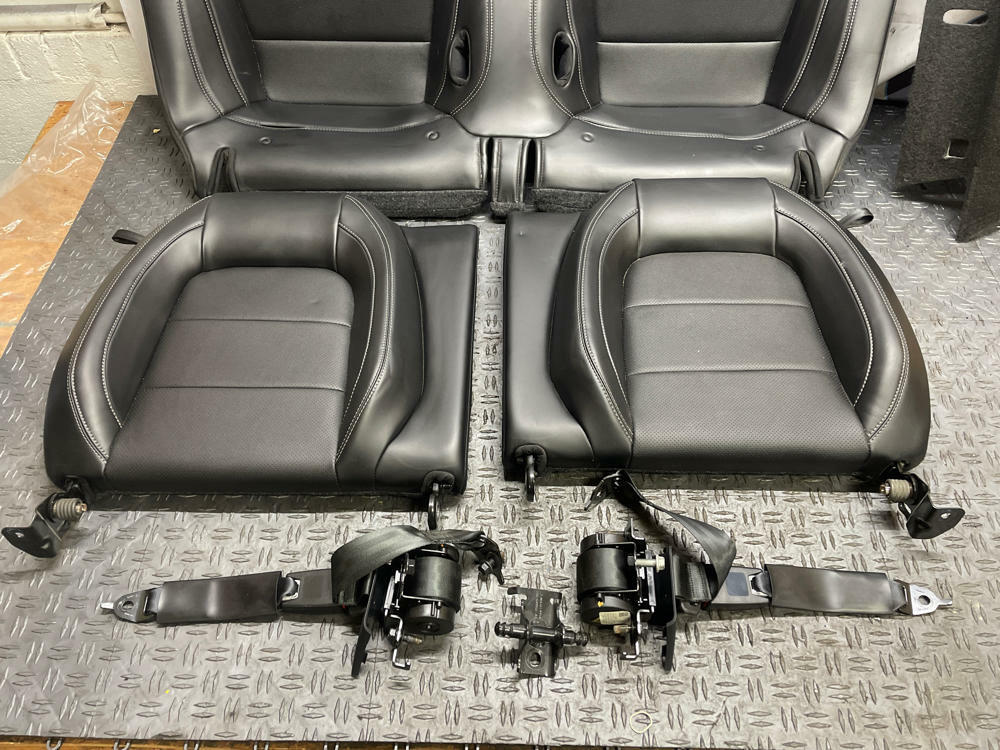 2018-23 Ford Mustang GT Rear Seat Assembly w/ Parcel Tray, Belts, & Hardware 301