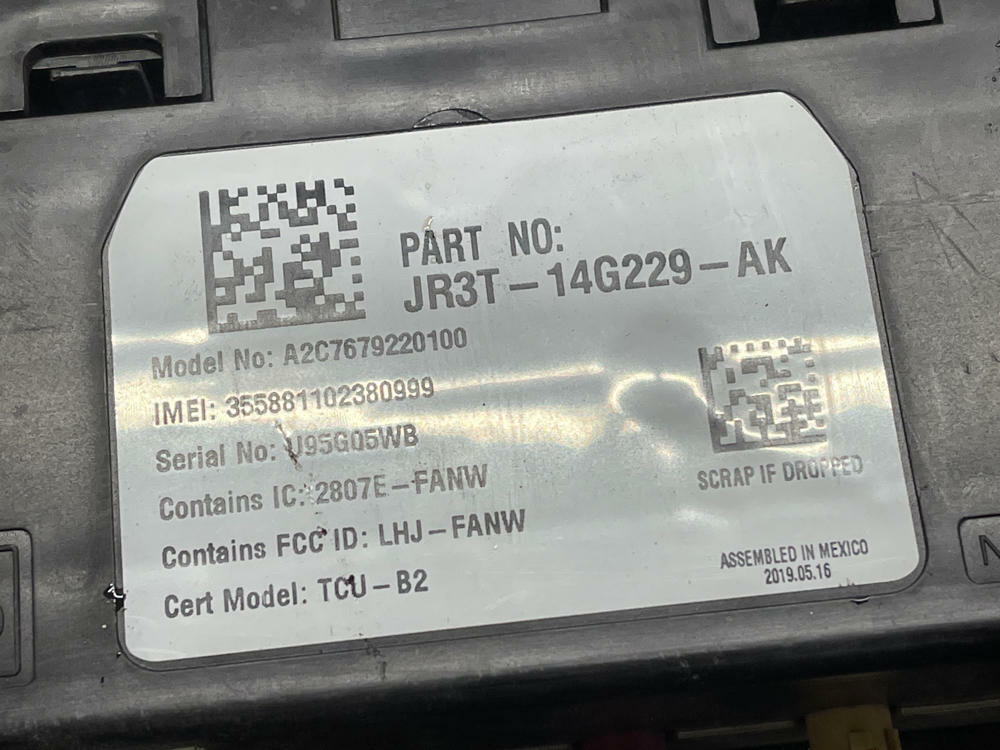 2018-23 Ford Mustang GT Chassis/ECM Communication Control Module JR3T-14G229-AK