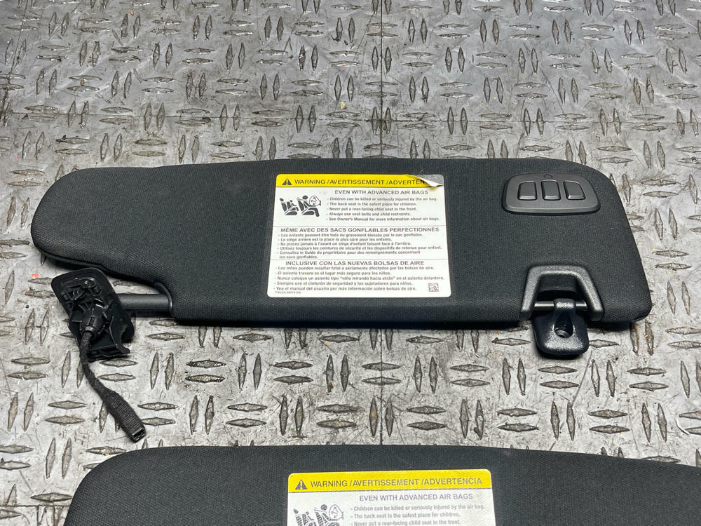 2018-23 Ford Mustang Mach One Coupe HomeLink Sunvisor Pair- Black 299