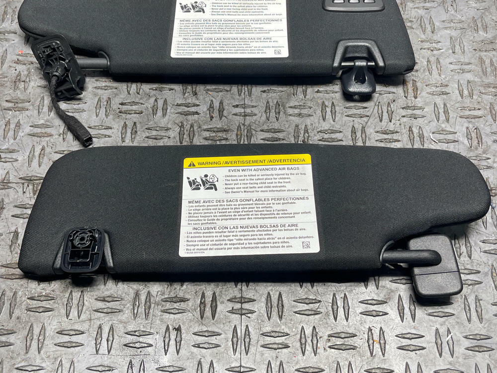 2018-23 Ford Mustang Mach One Coupe HomeLink Sunvisor Pair- Black 299