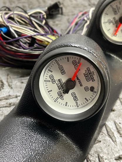 1979-93 Ford Mustang A-Pillar Triple Gauge Pod w/ Phantom Autometer Gauges 304