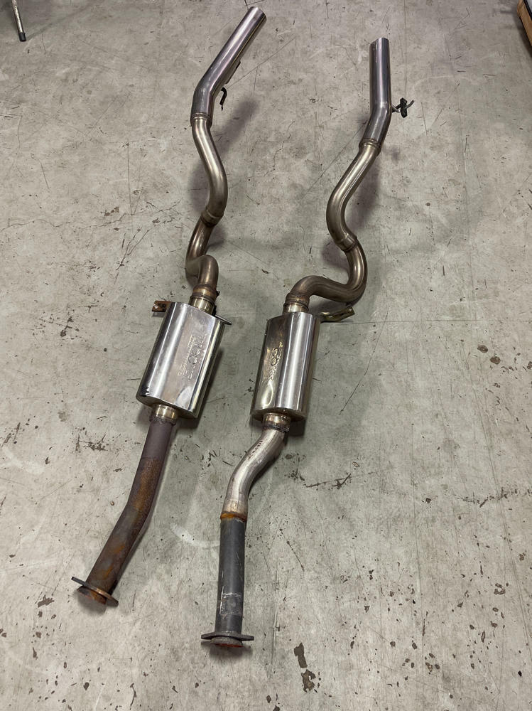 1979-93 Ford Mustang 2.5" Cat Back w/ Kooks Mufflers- FOR SRA 304