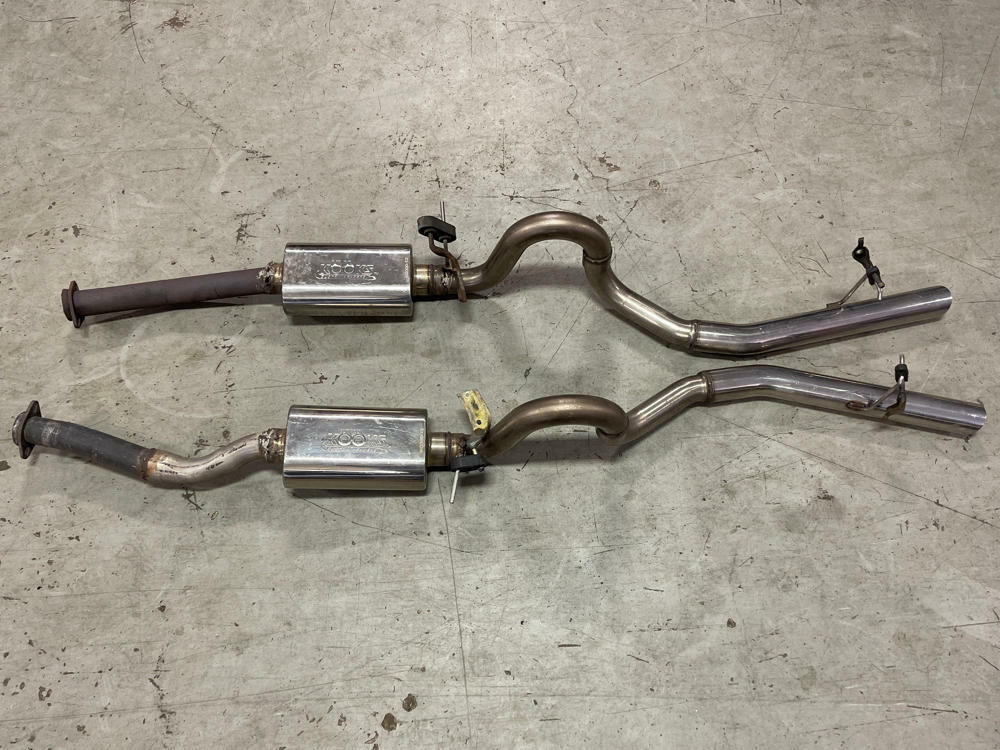 1979-93 Ford Mustang 2.5" Cat Back w/ Kooks Mufflers- FOR SRA 304