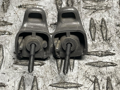 1999-04 Ford Mustang OEM Coat Hanger Clip Pair- for Coupe, Dark Charcoal 295