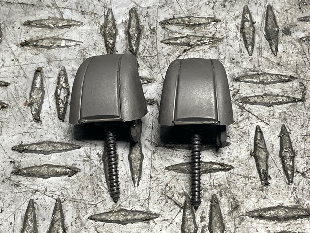 1999-04 Ford Mustang OEM Coat Hanger Clip Pair- for Coupe, Dark Charcoal 295