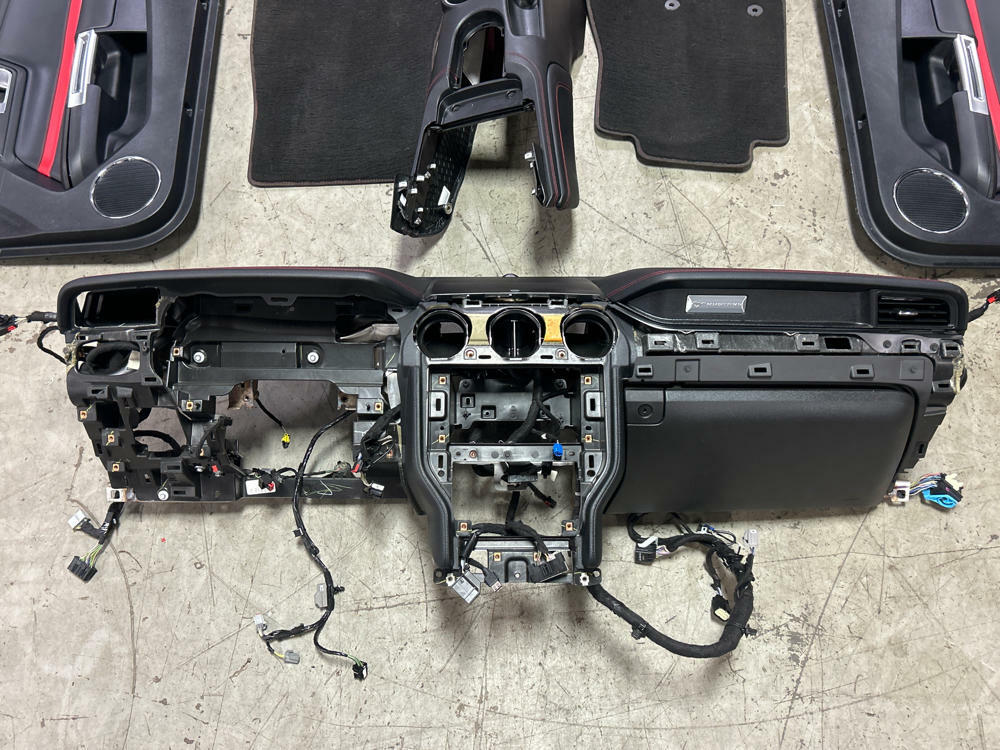 2018-23 Ford Mustang Show Stopper Red Interior Swap 310