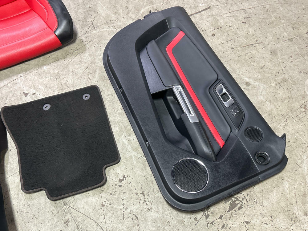 2018-23 Ford Mustang Show Stopper Red Interior Swap 310