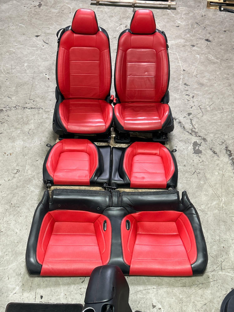 2018-23 Ford Mustang Show Stopper Red Interior Swap 310