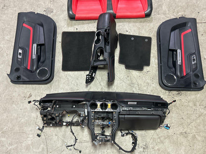 2018-23 Ford Mustang Show Stopper Red Interior Swap 310
