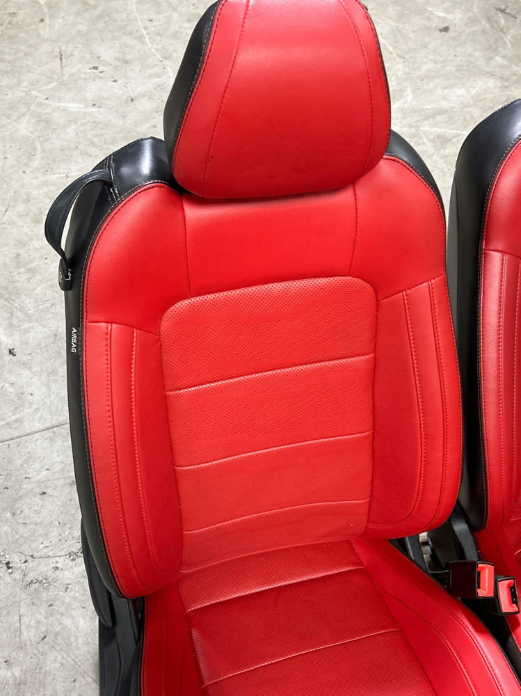 2018-23 Ford Mustang Show Stopper Red Interior Swap 310