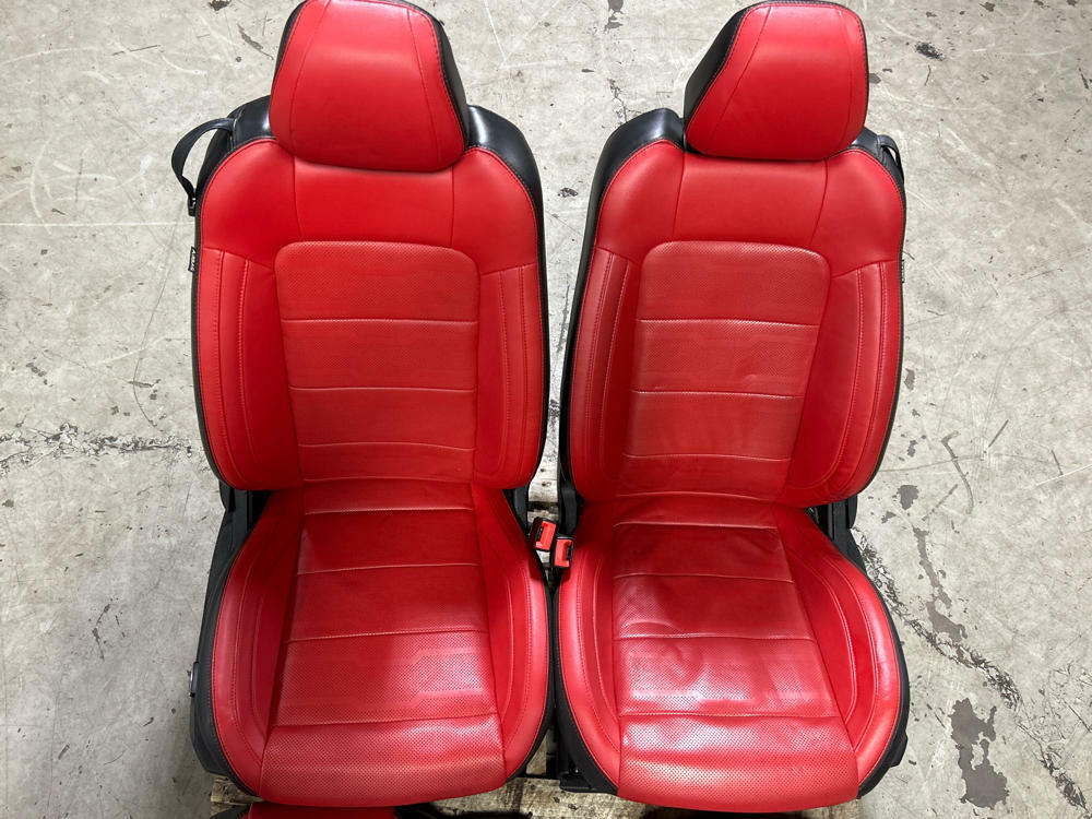 2018-23 Ford Mustang Show Stopper Red Interior Swap 310