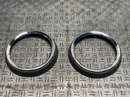 2011-14 Ford Mustang Premium Door Panel Speaker Chrome Ring Trim 294