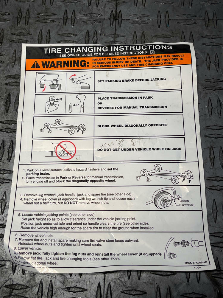 2011-14 Ford Mustang Spare Tire Kit 294