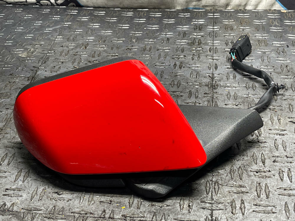 2015-23 Ford Mustang Passenger RH Mirror Race Red PQ 56k Miles 310
