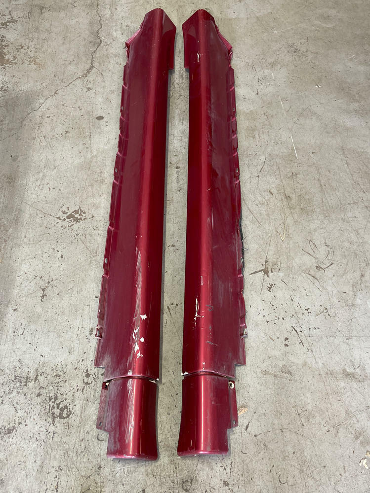 2003-04 Ford Mustang SVT Cobra Side Skirt Pair- Red Fire BA