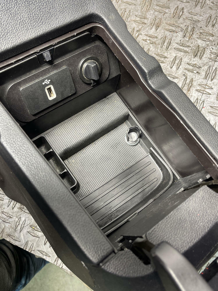 2018-23 Ford Mustang GT Premium Leather Center Console- Red Stitching 310