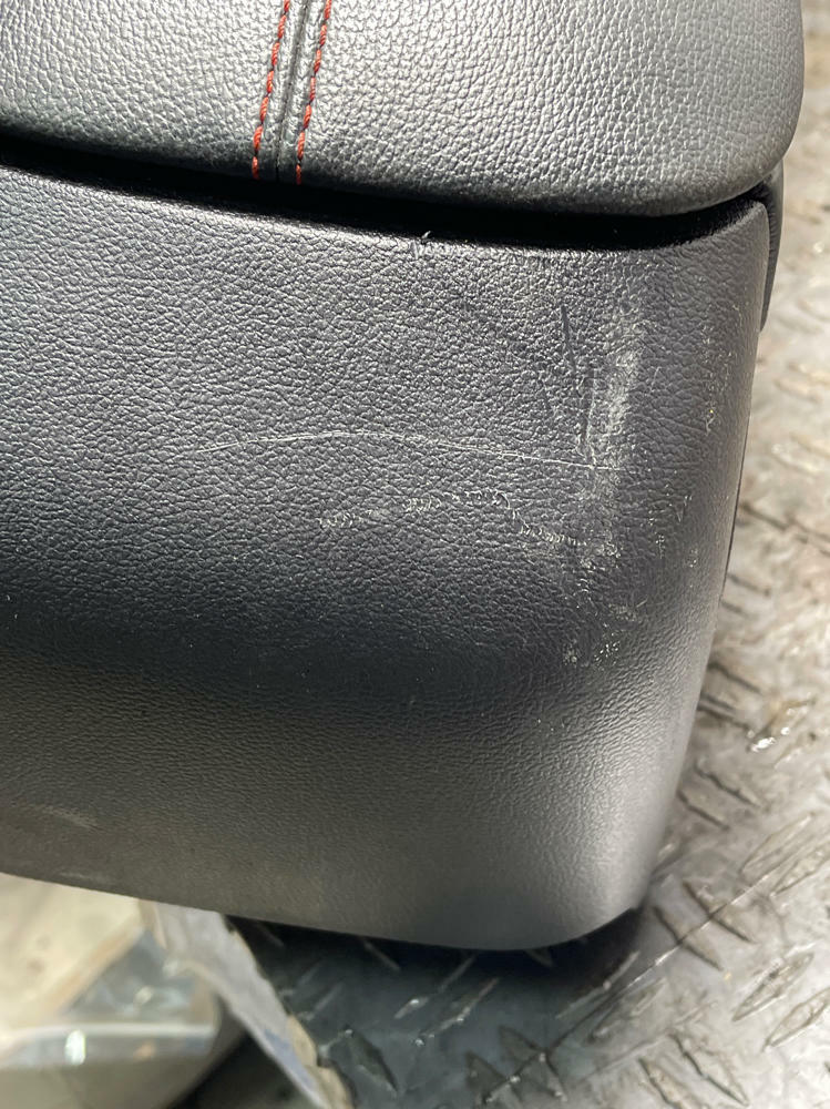 2018-23 Ford Mustang GT Premium Leather Center Console- Red Stitching 310
