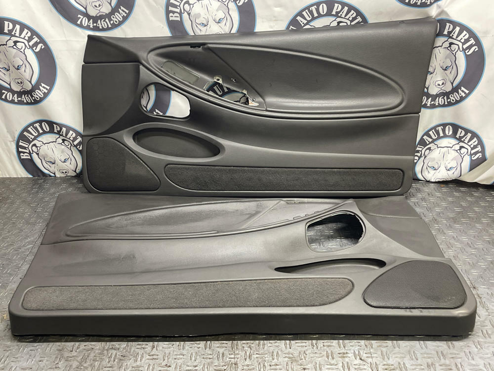 2003-04 Ford Mustang SVT Cobra OEM Dark Charcoal Door Panels Pair 318