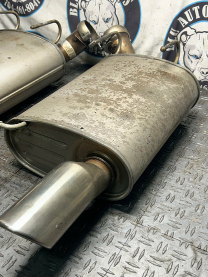 2013-14 Ford Mustang GT OEM Mufflers RH LH 32k Miles
