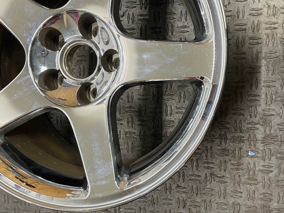 2003-04 Ford Mustang SVT Cobra OEM 17x9 Chrome Wheel 39k Miles 318