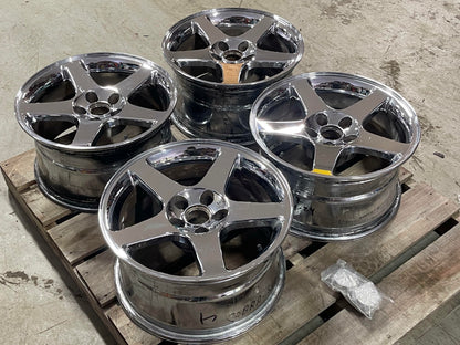 2003-04 Ford Mustang SVT Cobra OEM Chrome Wheel Set 315