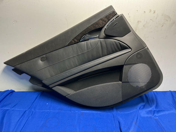 2003-06 Mercedes Benz W211 E Class Black Rear Left Interior Door Panel 105
