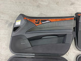 2003-06 Mercedes Benz W211 E55 Door Panel Set Charcoal and Woodgrain 099