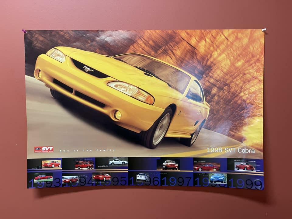 1998 Cobra SVT History Poster