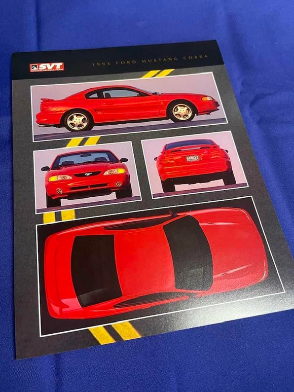 1994 SVT Cobra Dealer Card