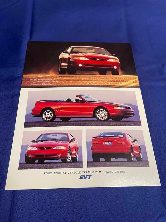 1997 SVT Cobra Dealer Card